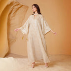 Mesh Embroidered Evening Dress