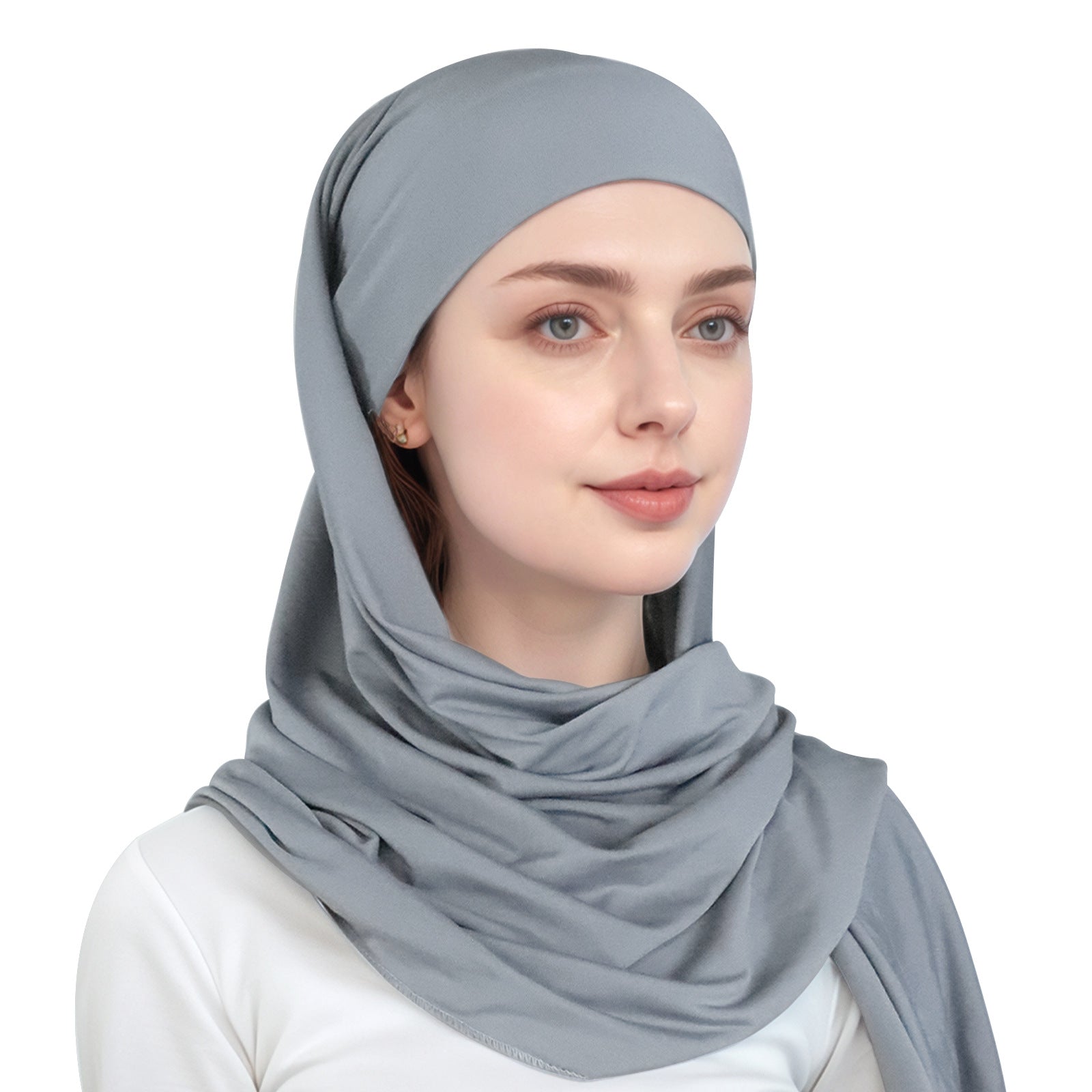 simple single-layer brim headscarf