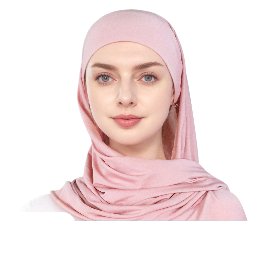 simple single-layer brim headscarf