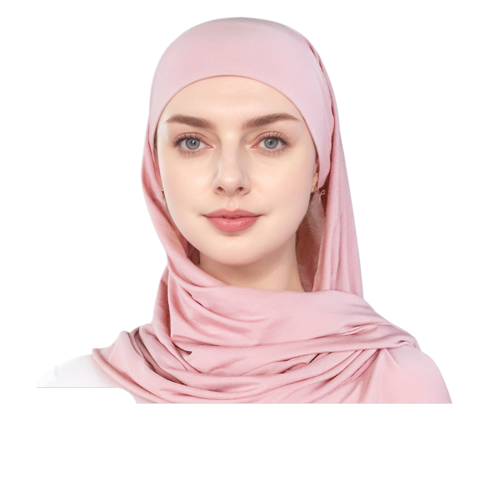 simple single-layer brim headscarf