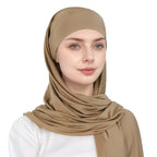 simple single-layer brim headscarf