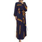 Elegant Printed A-Line Dress