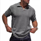 Loose Pure Color Cut Out Men's Tops for Men