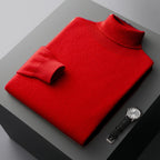 High-neck pullover sweater