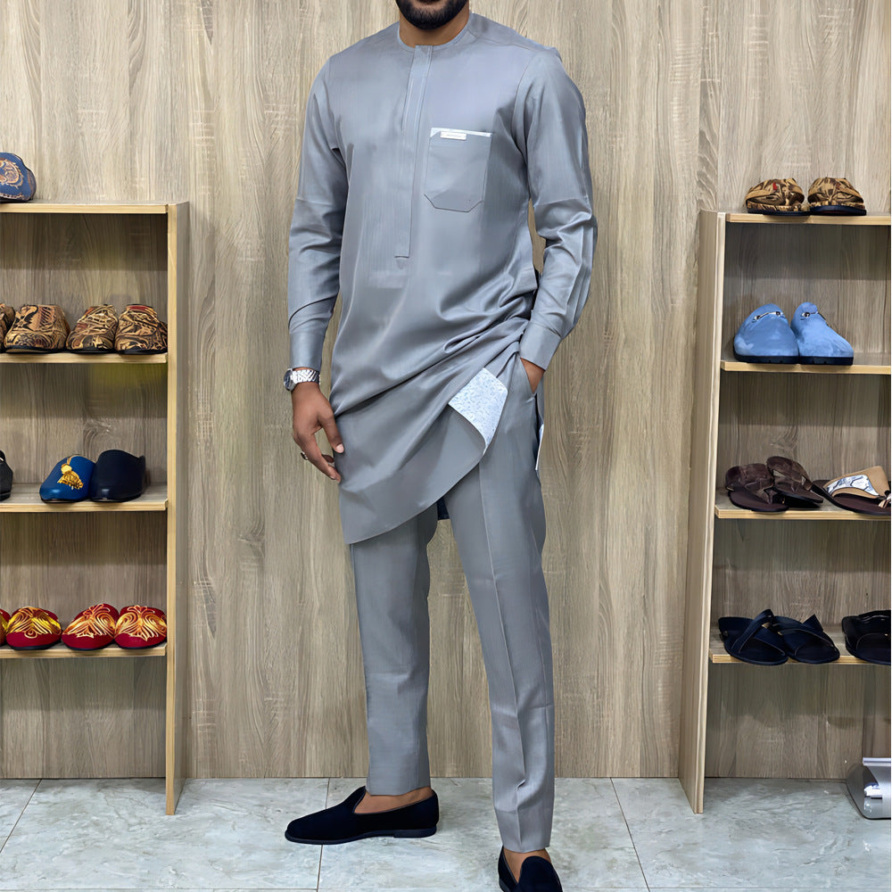 men embroidery suit