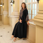 Elegant Embroidered Abaya Dress