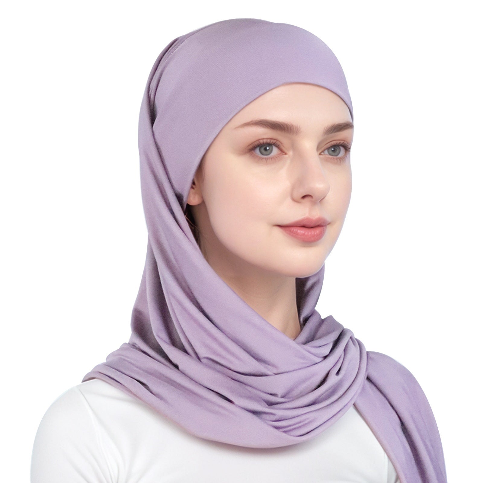 simple single-layer brim headscarf