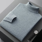 High-neck pullover sweater