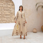 Embroidered Abaya Dress