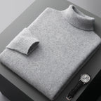High-neck pullover sweater