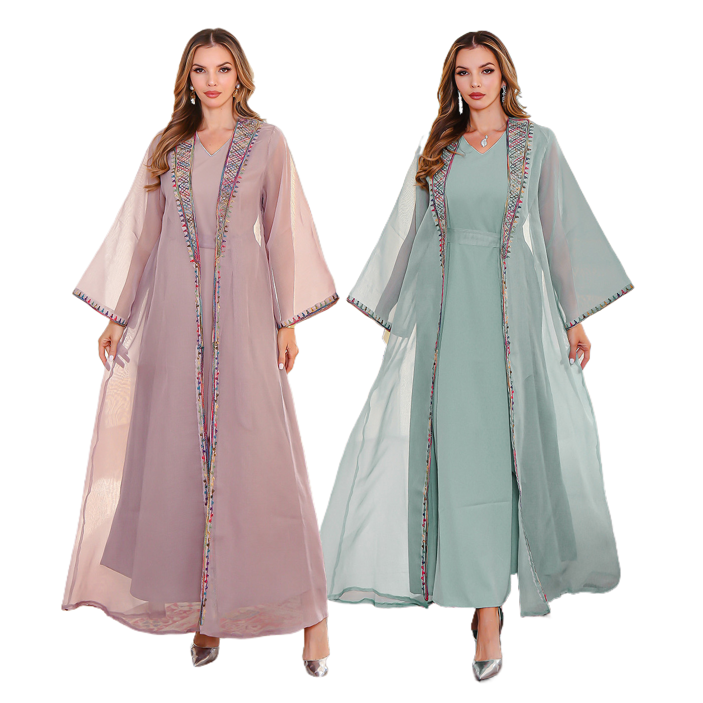 Elegant Muslim Two-Piece Dress