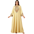 Embroidered V-neck dress