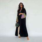Elegant Long Dress Fashion Middle East Stitching Large Sleeves