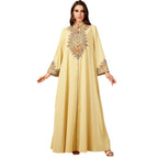 Embroidered V-neck dress
