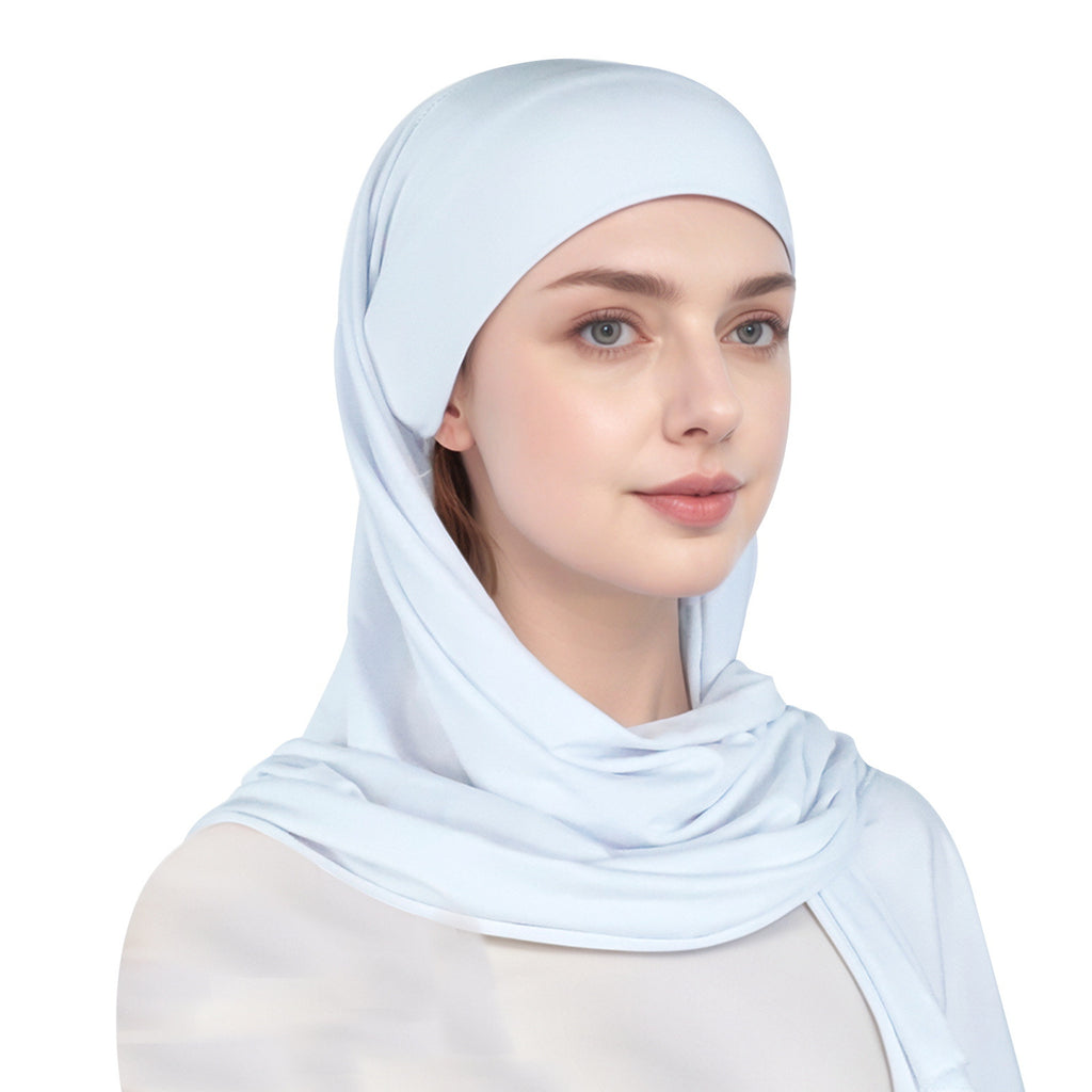 simple single-layer brim headscarf