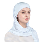 simple single-layer brim headscarf