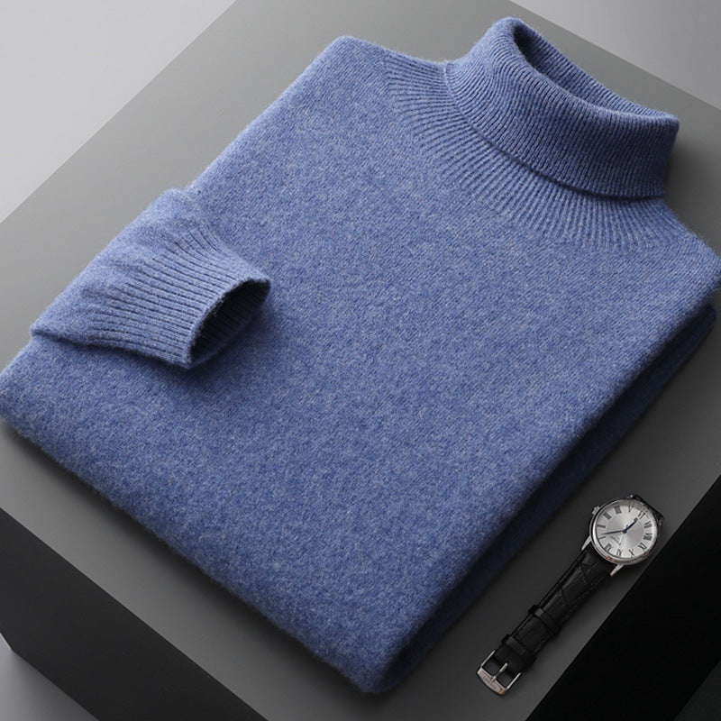 High-neck pullover sweater