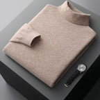 High-neck pullover sweater