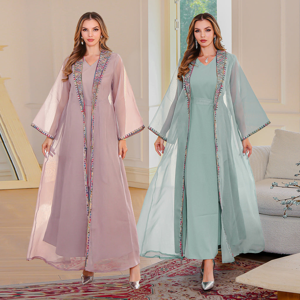 Elegant Muslim Two-Piece Dress