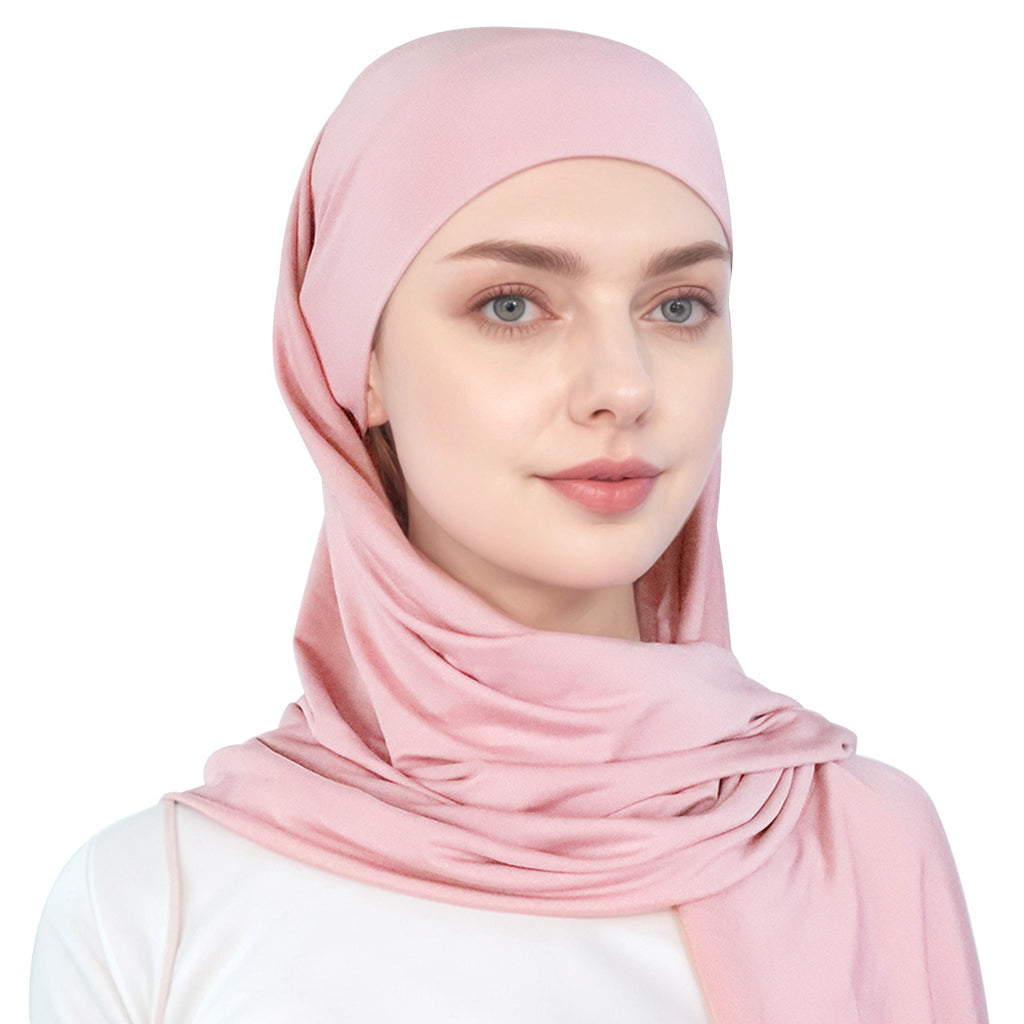 simple single-layer brim headscarf
