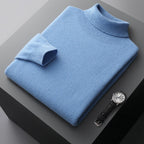High-neck pullover sweater