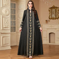 Embroidery patchwork long dress