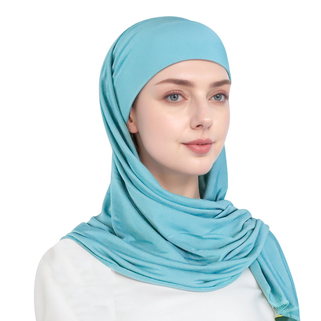 simple single-layer brim headscarf