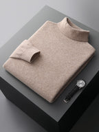 High-neck pullover sweater