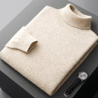 High-neck pullover sweater