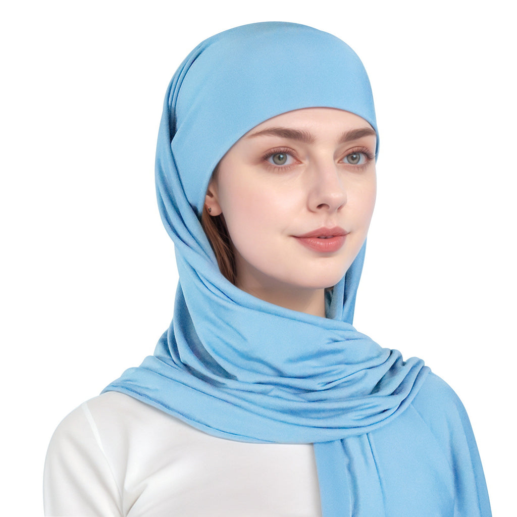 simple single-layer brim headscarf