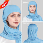 simple single-layer brim headscarf