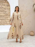 Embroidered Abaya Dress
