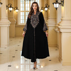 Elegant Embroidered Abaya Dress