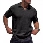 Loose Pure Color Cut Out Men's Tops for Men